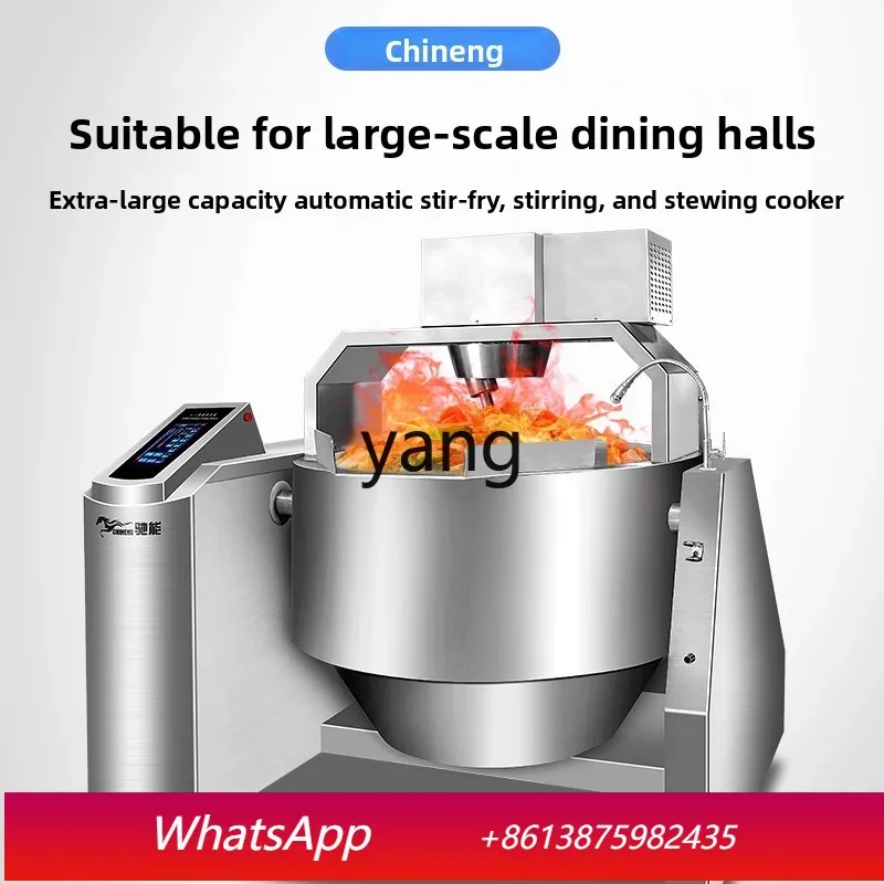 cQ automatic stir-fry machine commercial drum stir-fry machine large intelligent feeding automatic stir-fry machine