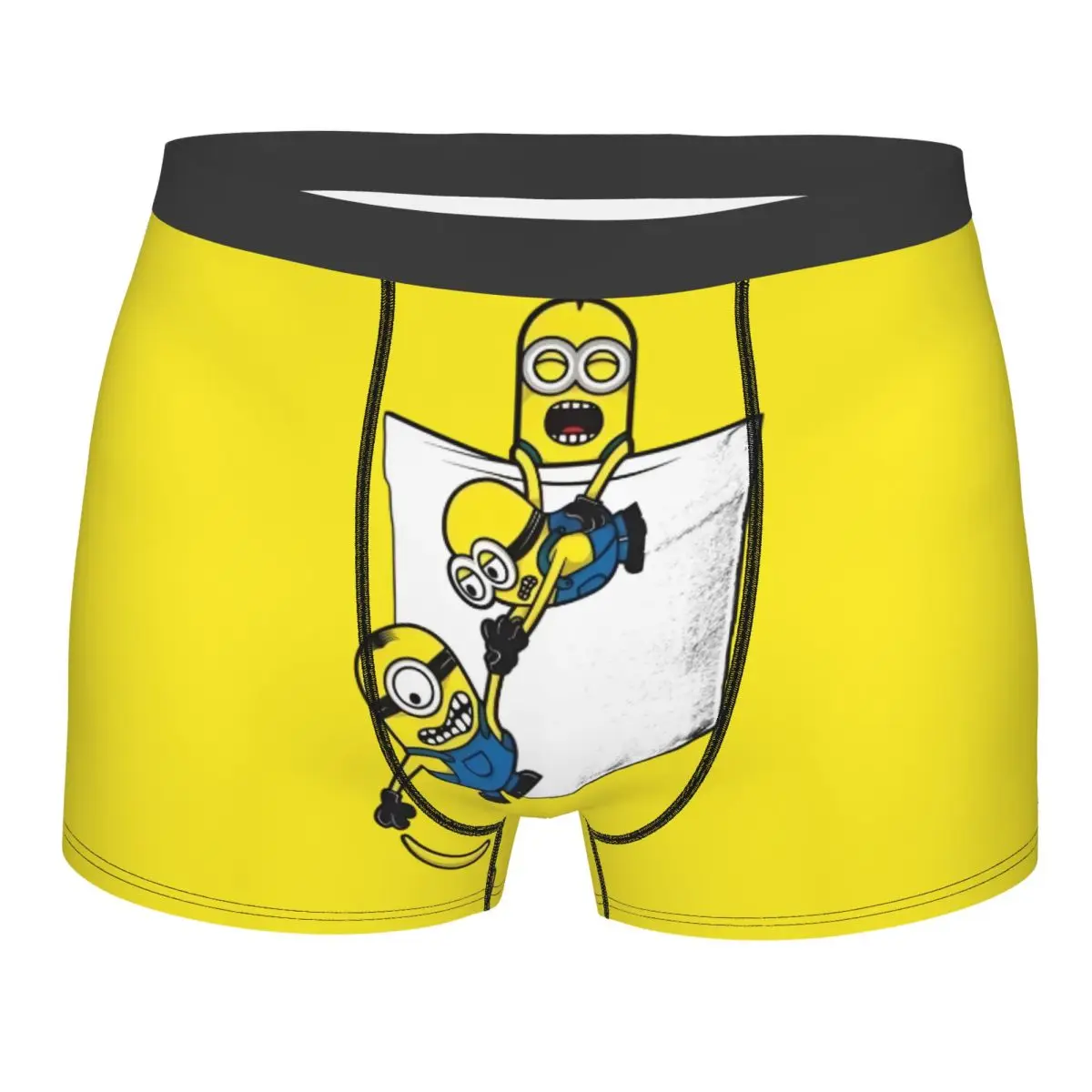 

Custom Fashion M-Minions Anime Cute Boxers Shorts Panties Men's Underpants Stretch Funny Cartoon Briefs Underwear