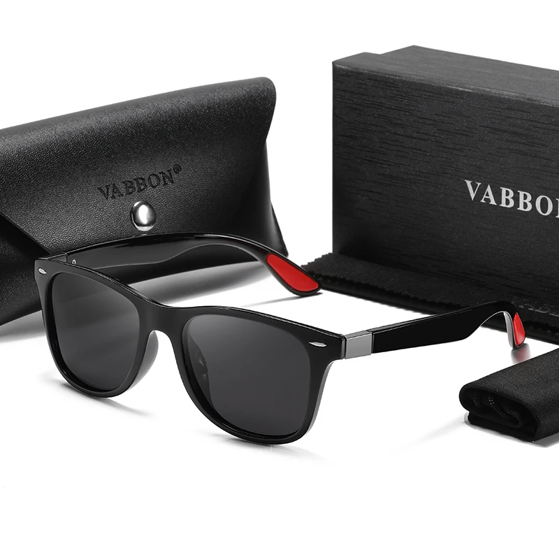 نظارات Vabbon Classy الكلاسيكية للرجال نظارات شمسية مستقطبة عصرية للاستخدام الخارجي مضادة للأشعة فوق البنفسجية للقيادة وصيد الأسماك، هدية مميزة P061