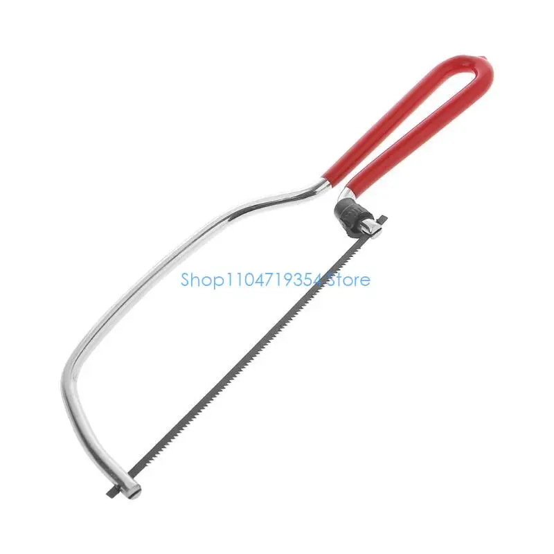 0XLD Mini Scroll Coping Metal DIY Hand Hacksaw Woodworking Tool Replacement Blade view 4