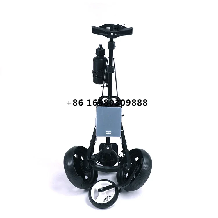 Folding Golf Trolley Outdoor Portable Golf Pull Push Cart Multifunctional Golfing Cart Bag