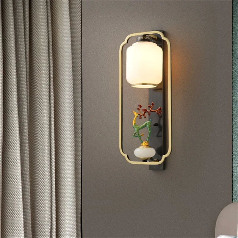 TYLA Copper Home Wall Lamps Fixture Indoor Contemporary Luxury Design Sconce Light For Living Room Corridor