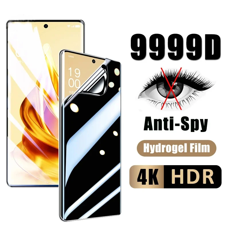 Anti Spy Privacy Hydrogel Film Screen Protector For Oppo K11x F23 A1x A1 Energy Edition A98