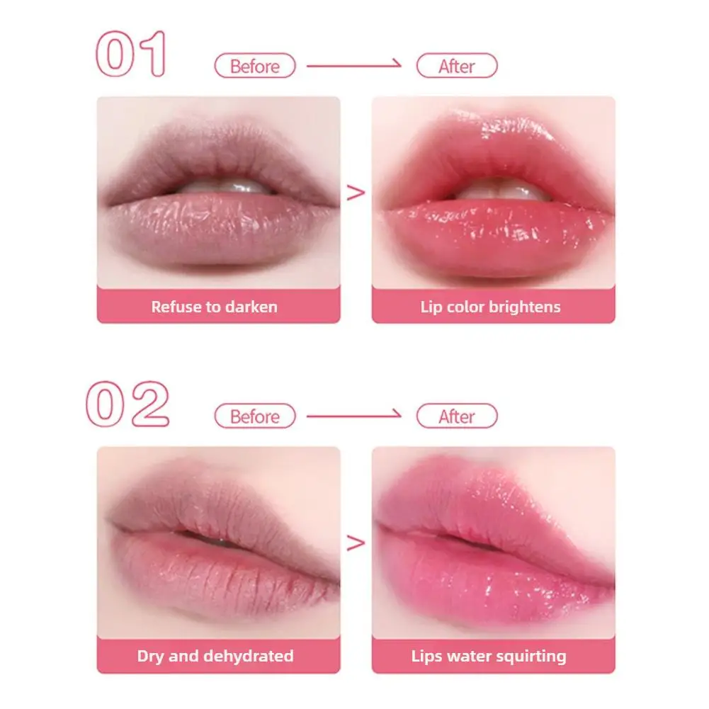 Blumengelee-Lippenstift, Temperaturänderung, Feuchtigkeitscreme, Blumen-Lippenstift, langlebiger Lippenbalsam, magischer Farbwechsel, Lippenstift-Make-up