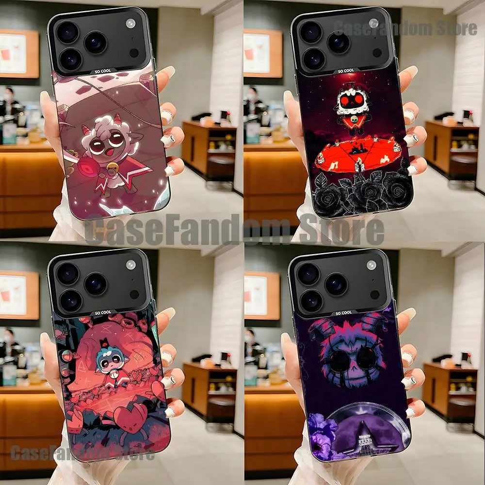 

C-Cult Of The Lamb Game Black Matte Shockproof CoverPhone Case For iPhone 17,16,15,14,13,12,11,Pro,Max,Plus
