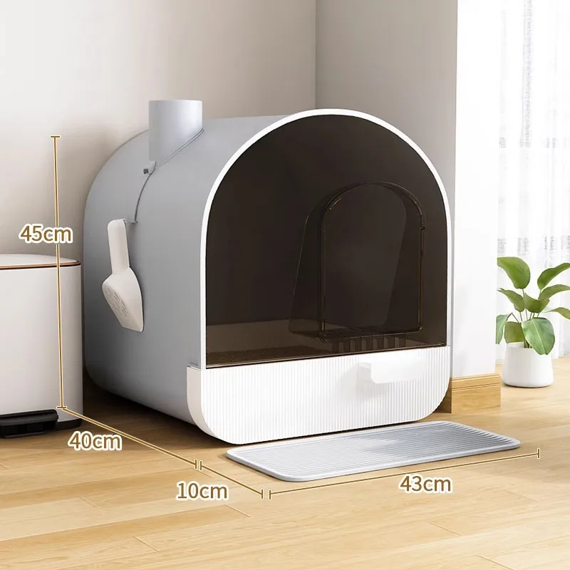 Bathroom Sandbox Cat Bedpans Closed Scraper Hygienic Design Cat Bedpans Enclosure Portable Arenero Para El Gato Cat Furniture