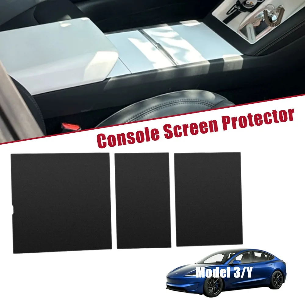 Silicone Static Adsorption Protective Sticker for Tesla Model Juniper 3/Y Center Control Panel Anti Scratch Interior Accessories