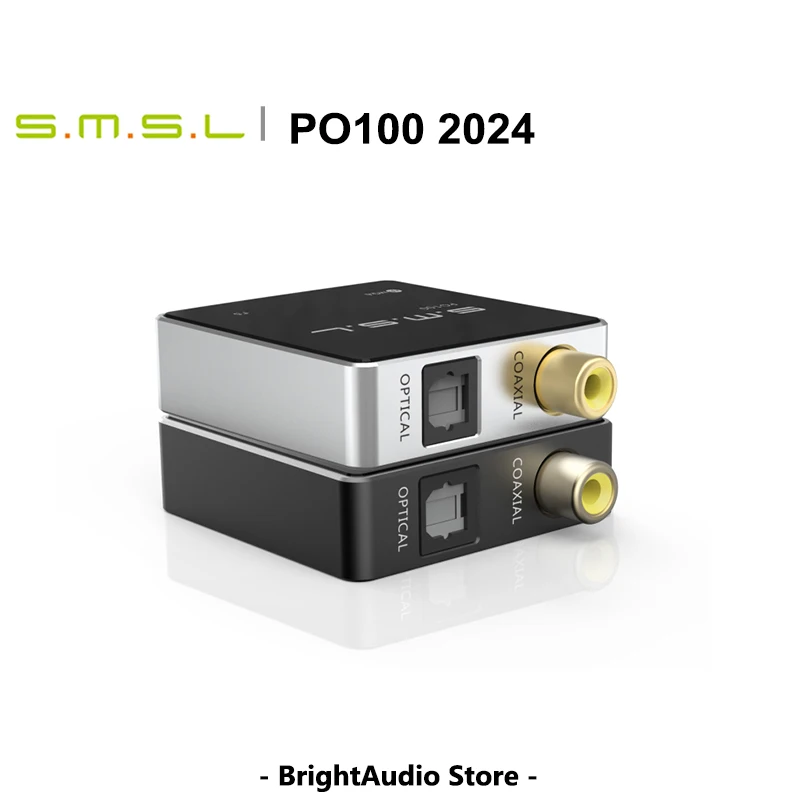 SMSL PO100 2024 USB Digital Interface DSD DOP64 XMOS XU316 TYPE-C Input OPT/COAX Output