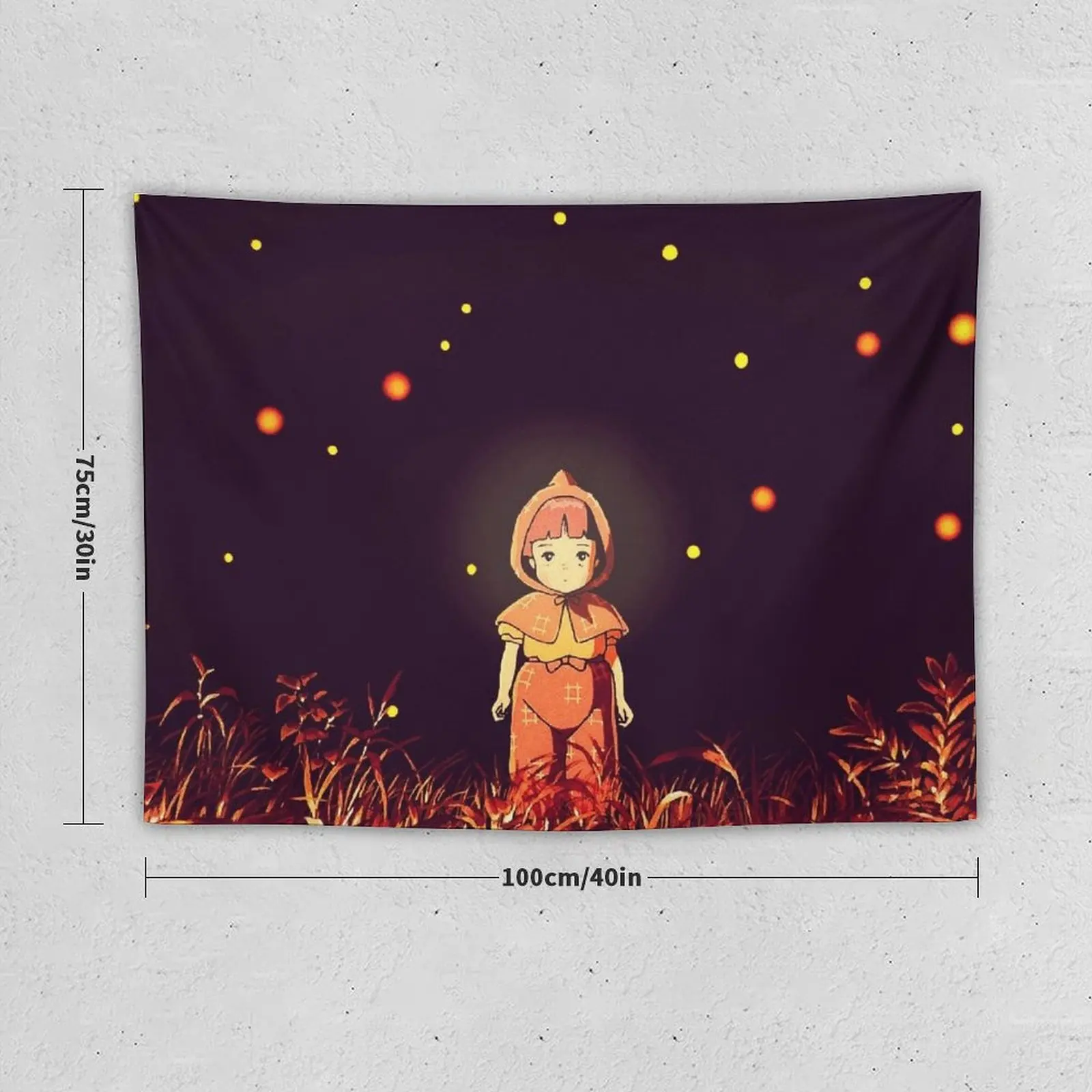 grave of the fireflies (la tumba de las luciérnagas) Tapestry Decorative Paintings Wall Mural Decorative Wall Murals Tapestry