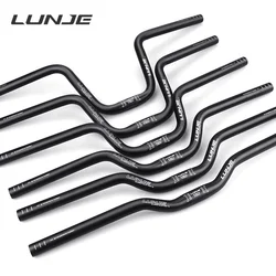LUNJE Folding Swallow Handlebar Aluminum Alloy Handlebar Accessories,25.4x580/600mm Bicycle U-Handlebar/Straight Handlebar