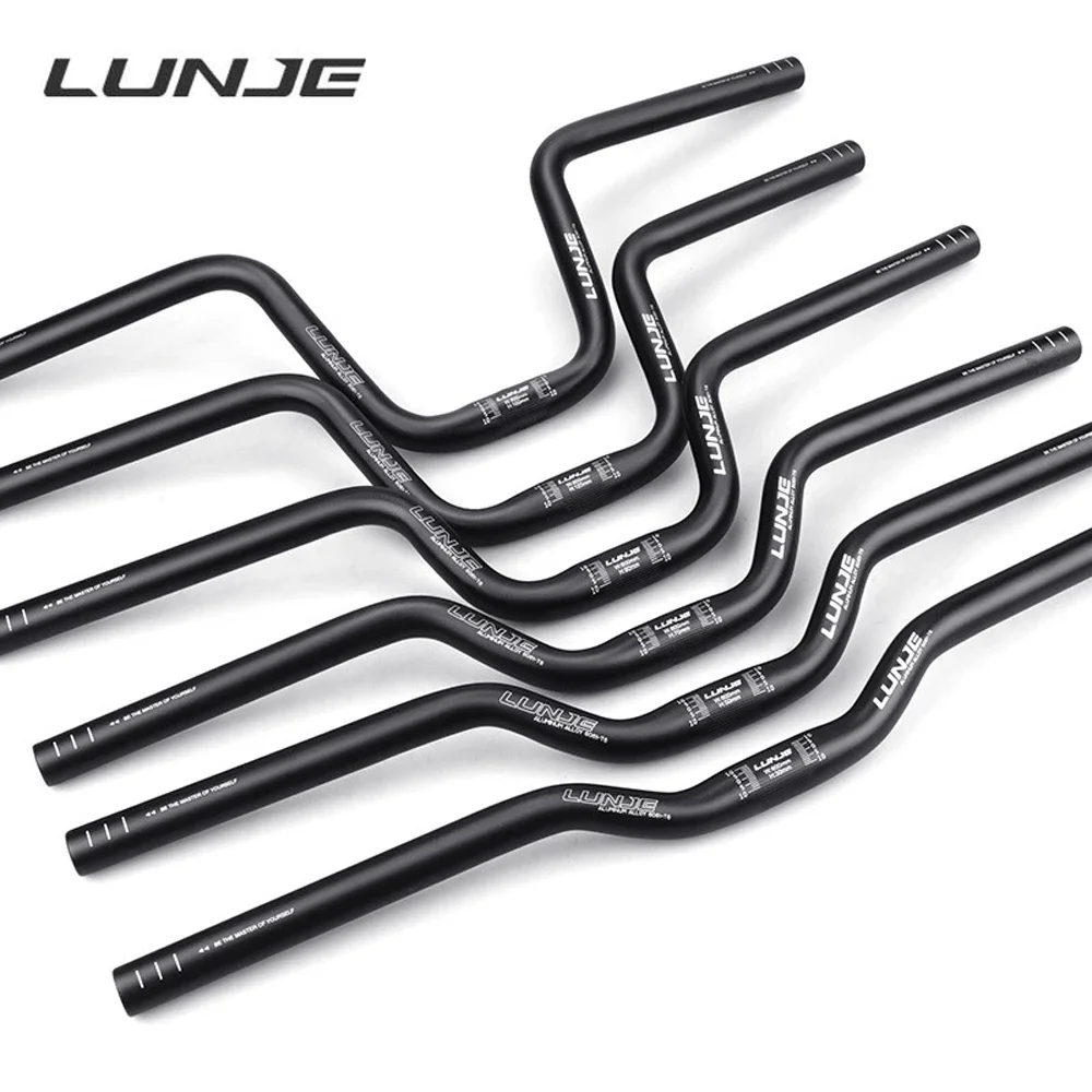 LUNJE Folding Swallow Handlebar Aluminum Alloy Handlebar Accessories,25.4x600mm Bicycle U-Handlebar/Straight Handlebar