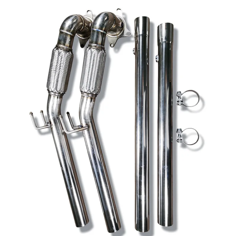 Adecuado para la sección de cabeza Suiteng GTI, diámetro especial 76mm, válvula modificada, sección de cabezal del tubo de escape, suministro de fabricantes