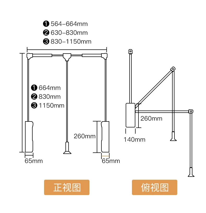 Cloakroom Wardrobe Drop-down Clothesline Pole Wardrobe Clothes Rack Pull Rod Lifting Retractable Clothesway Hardware Accessories