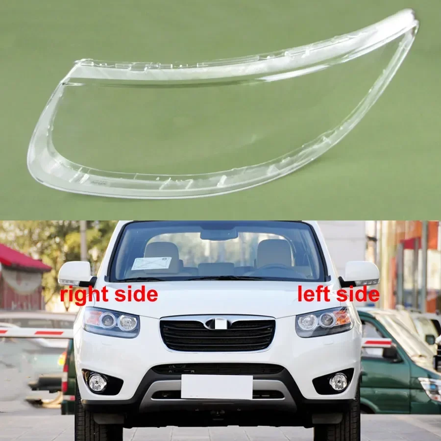 

For Hyundai Santa Fe 2008-2012 Front Headlamp Cover Lampshade Lamp Headlight Shell Lens Plexiglass Auto Replacement Parts