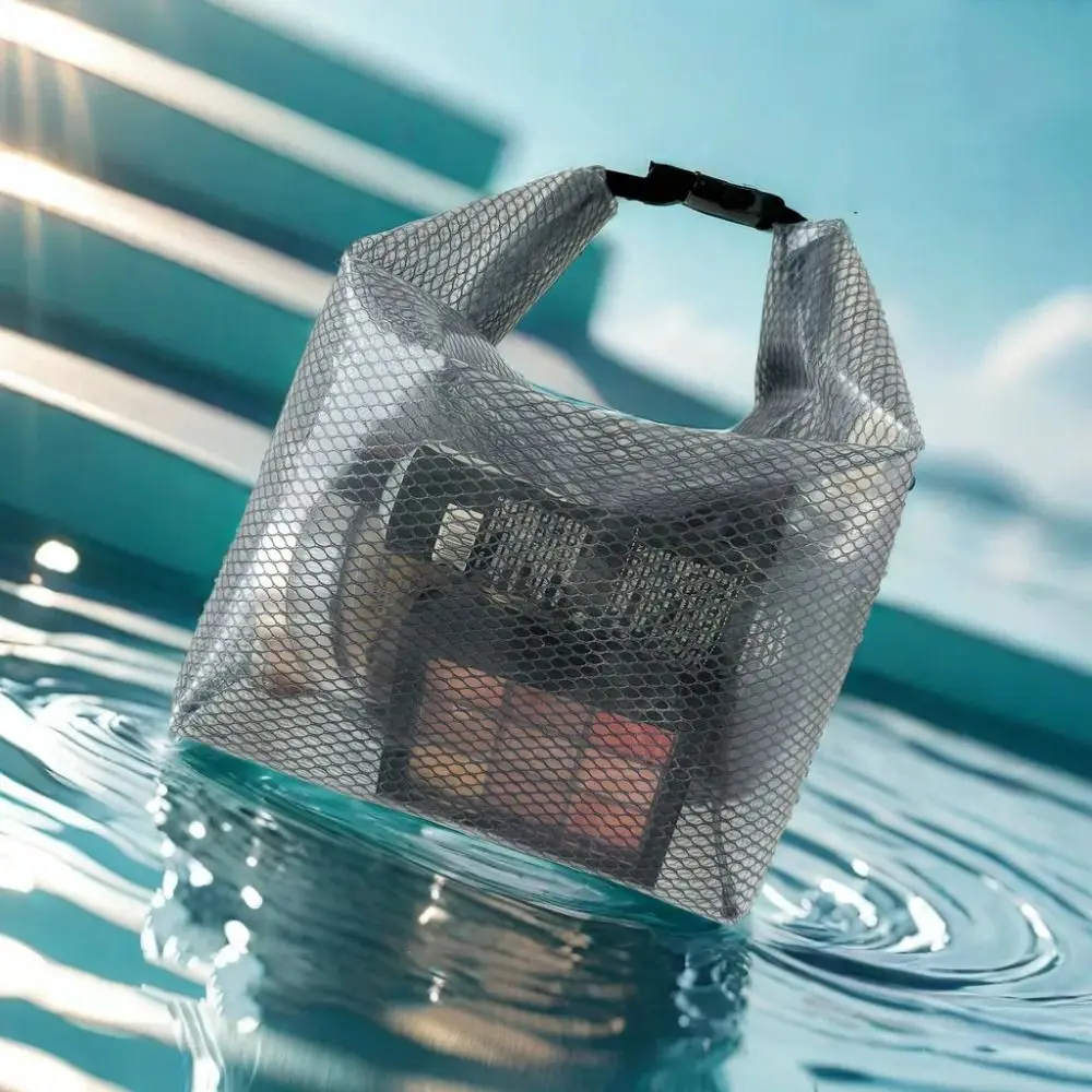 Durable Waterproof Large Clear Tote Bag Handle Large Capacity PVC Handbag Fashion Lightweight Handy Laundry Organizer Work