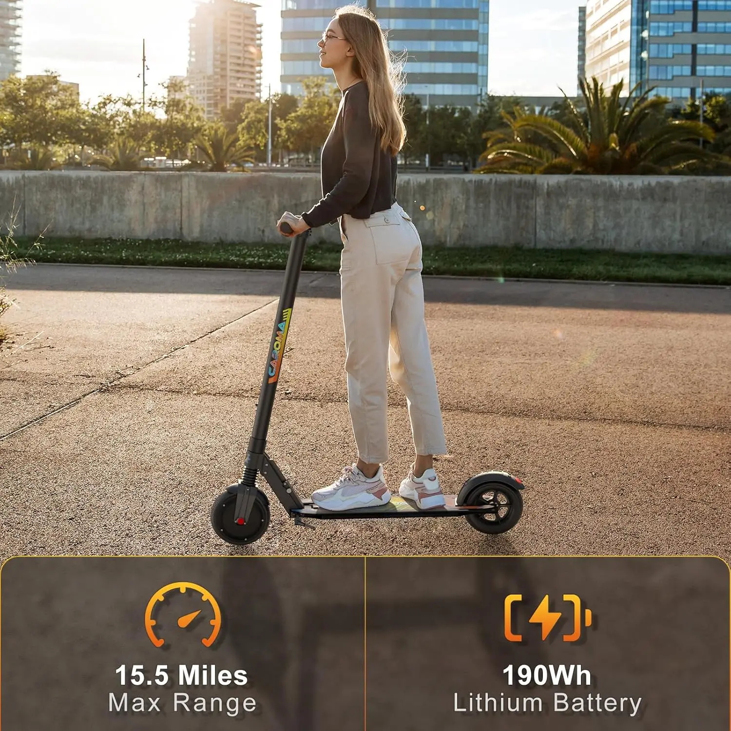 Electric Scooter Adults, Peak 630W Motor, 20 Miles Range & 20 Mph, 9