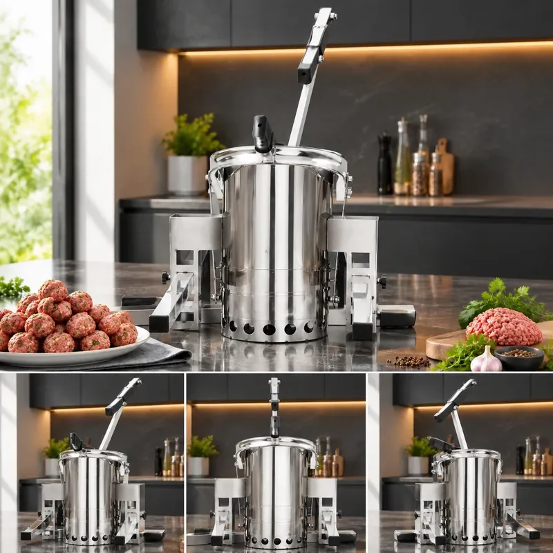 Automatic Meatball Maker Machine Manual Household Commercial Beef Chicken Radish Press Molding Device Small Size