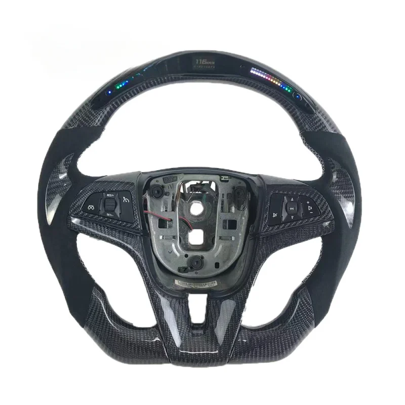 For Chevrolet Corvette/Malibu LED Carbon Fiber Racing Steering Wheel | RS/SS/1LE/LT1/ZL1 | Premium Customizable