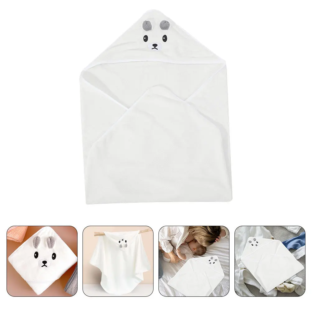 

2 шт., банное полотенце из кораллового флиса для детей, мягкая впитывающая накидка для купания, мультяшный дизайн, пляжное полотенце для душа для малышей