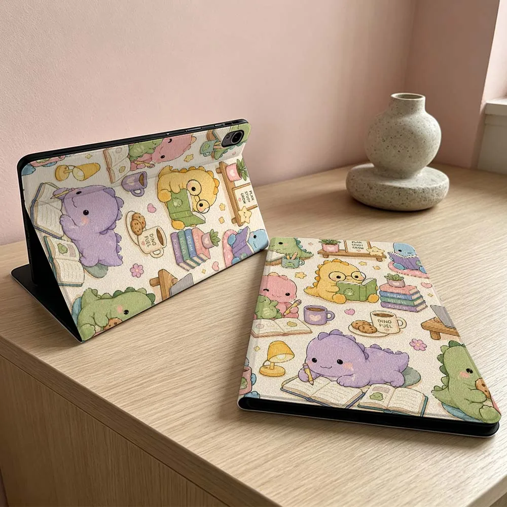 Cute Little Dinosaur Pattern For Huawei MatePad MediaPad MagicPad Honor Pad 10 9 8 X10 X9 X8 X8a Pro Inch Tablet Case Soft