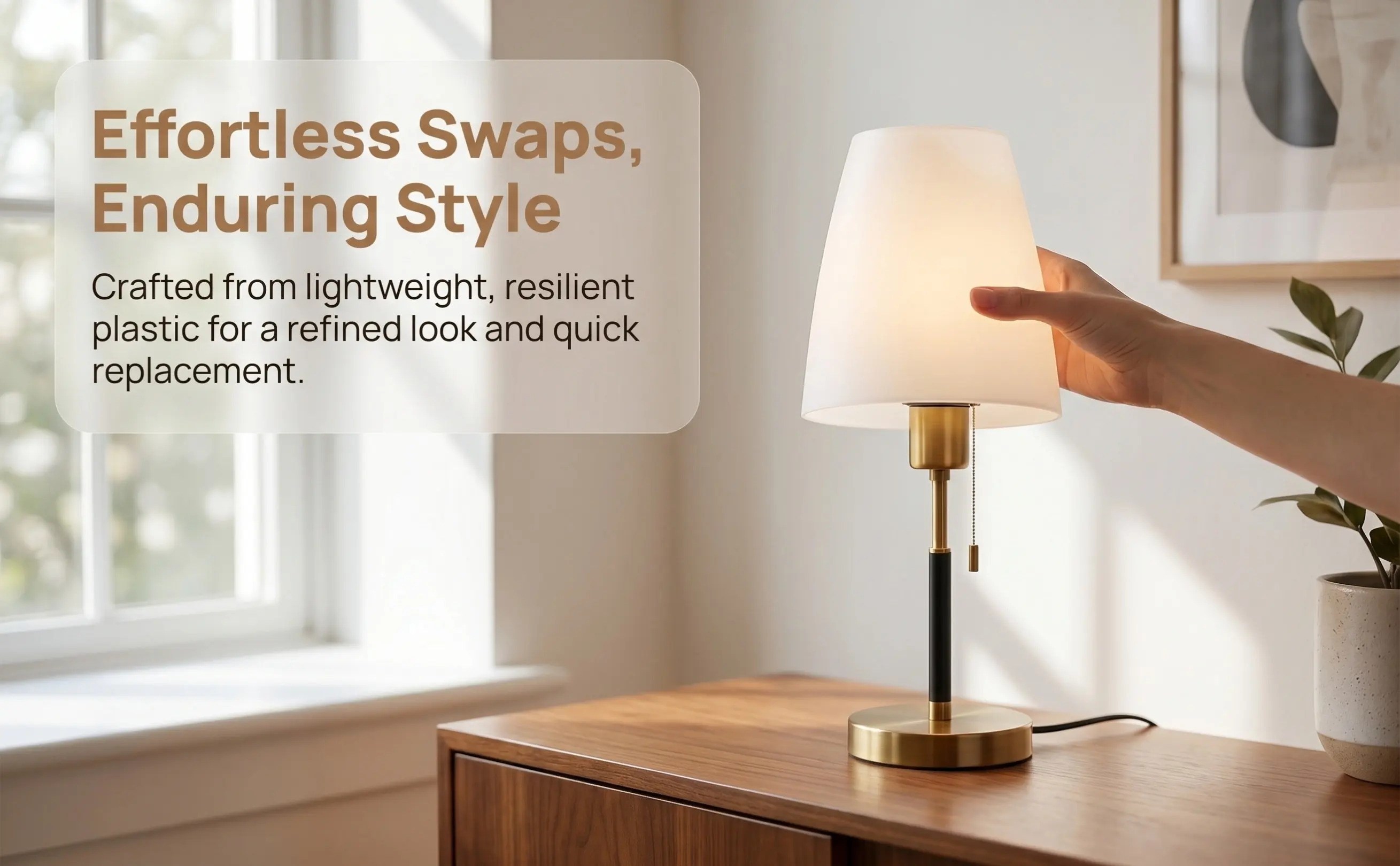 4Pcs Simple Plastic Lampshade Flat Head Shape Lamp Cover for Home Ceiling Lamp Chandelier Table Light Accessory Decorative Shell