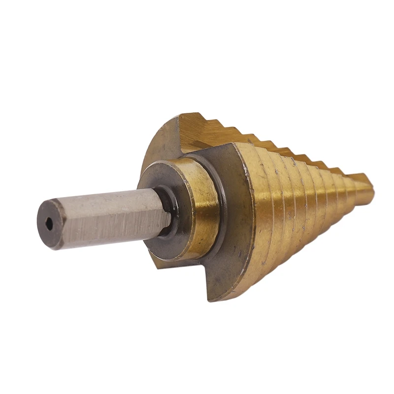 2X Step Drill Cone Drill Bits, High Speed Steel 10 Steps 1/4 To 1-3/8 Inch