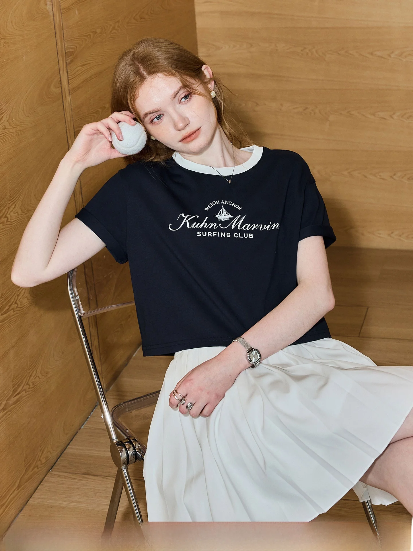 Sorona Cool Feeling Short Women's T-shirt Summer Streetwear Unique Beautiful Small Top KUHNMARVIN Comfortable Breathable Cott...