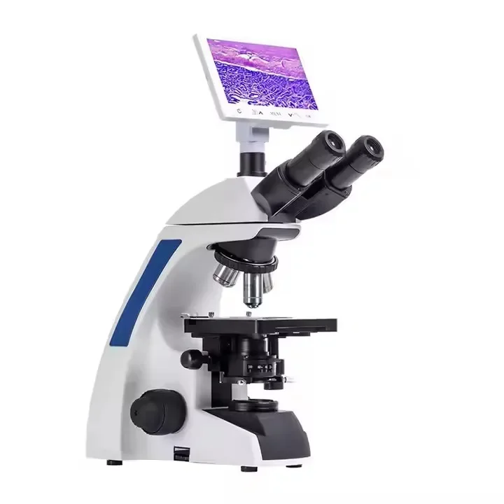 

Microscope factory direct sales of high definition three-eye digital microscope Machine
