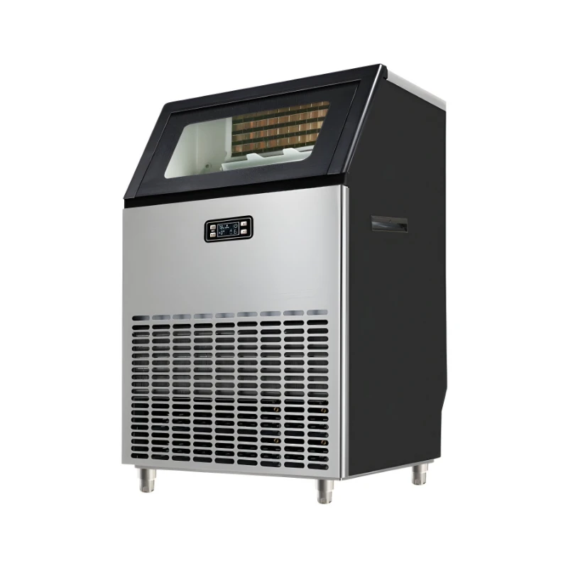 New large ice machine, fully automatic small square ice cube making machine