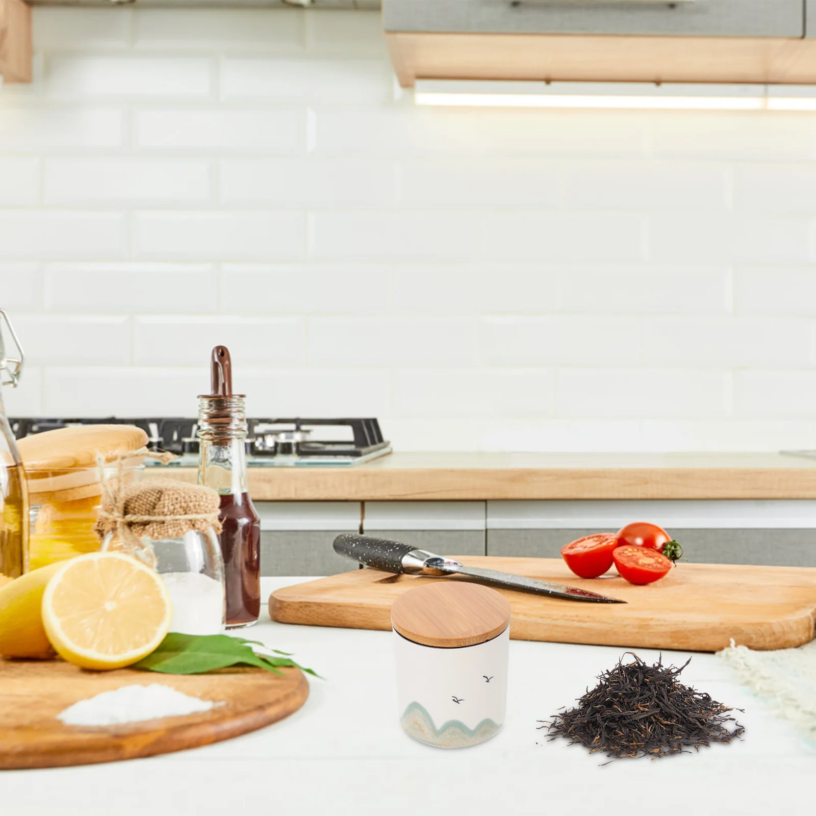 

Organized Kitchen Cabinet Tea Canister Dried Food Holder Sealed Container Cereal Jar Nuts Coffee Storage Cereal Holder