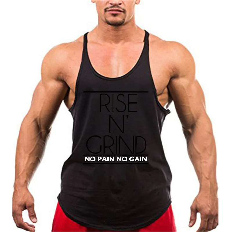 Men's Fitness Running Vests Quick Dry Racerback Sleeveless Gym Tank Top Breathable Workout Shirt For Athletic Training