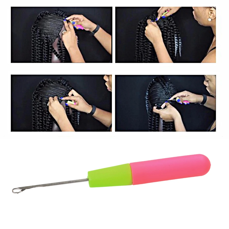 Crochet en Plastique pour Tissage de Cheveux, Dreadlock, 1/3/5 Pièces