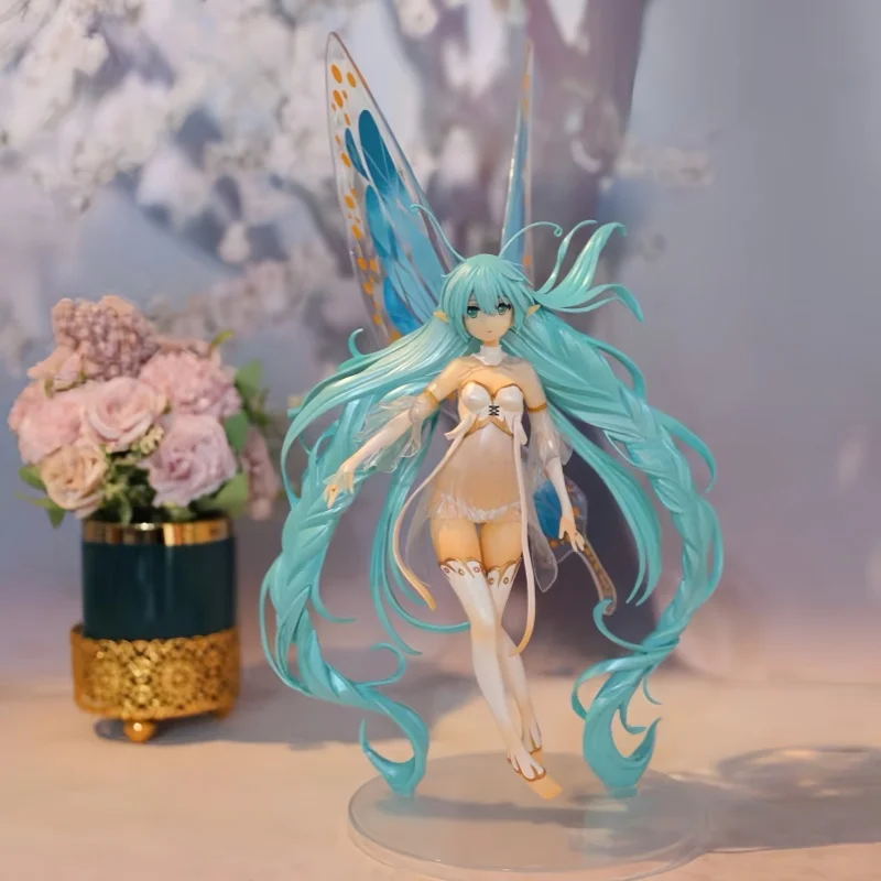 

Anime 1/7 Scale Beautiful Girl Butterfly Princess Static Figure Pvc Model Room Decoration Collectible Display Toy Birthday Gift