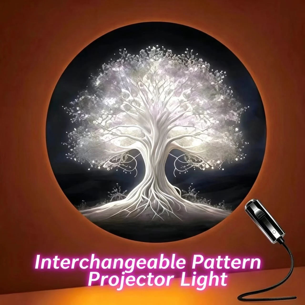 Life Tree Projection Ambient Light Photography Live Streaming Ambient Night Light Home Bedroom Car Universal Eternal Tree Night