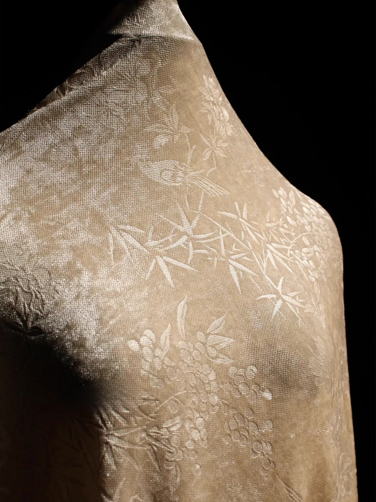 جديد النمط الصيني النبات تنقش الجاكار النسيج لملابس خارجية تنورة الملابس مصمم الأقمشة لكل متر Diy بها بنفسك الخياطة القماش