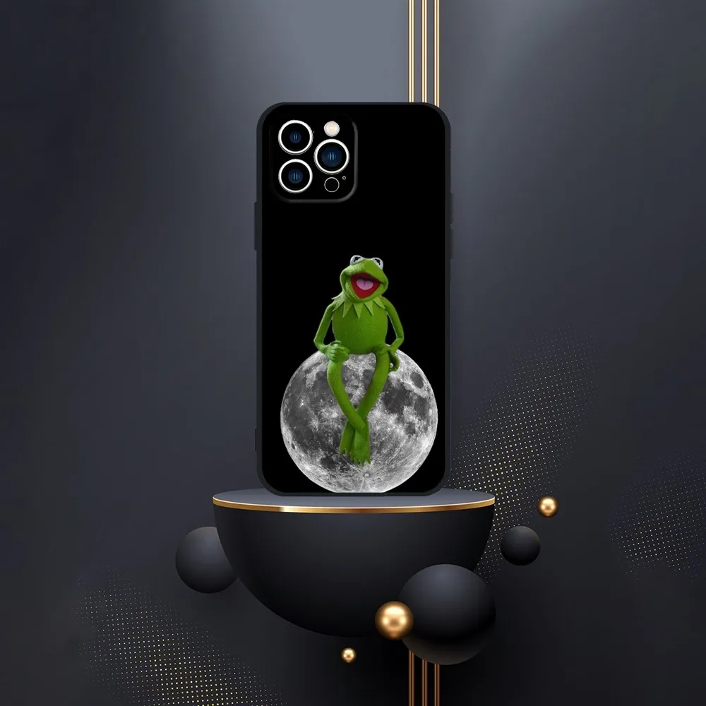 K-Kermit The Frog Phone Case For iPhone 16,15,14,13,12,Pro,Max,11,7,8,Plus,XR,XS Max Shockproof Silicone Soft Shell