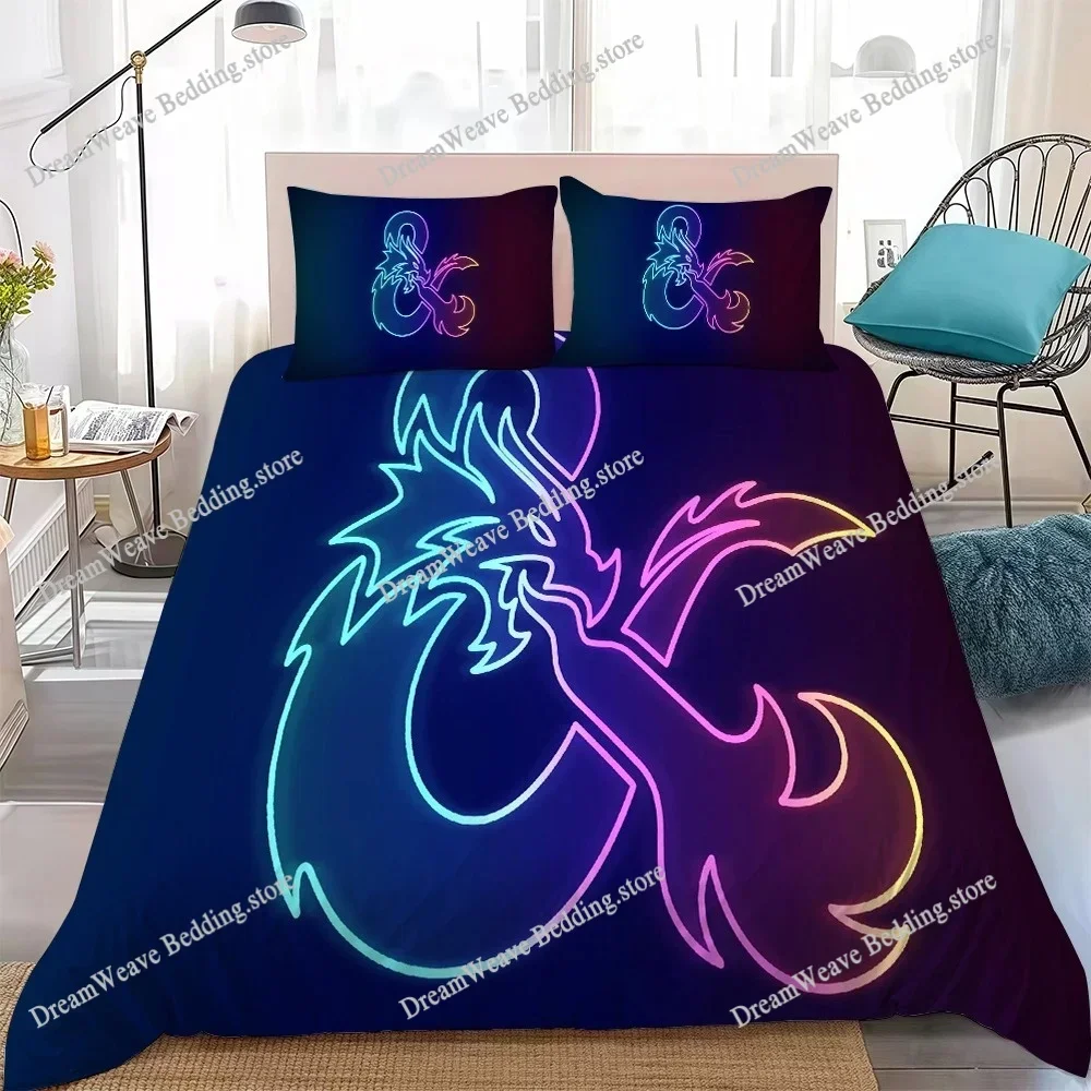 D-Dungeons D-Dragons Duvet Cover Set Home Style Bedding Soft Laundry Cotton Bed Student Dormitory Gift519519