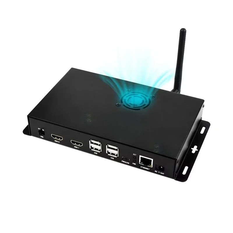 

CM4 dedicated uninterruptible power supply expansion board with Gigabit Ethernet port and 2 HDMI ports