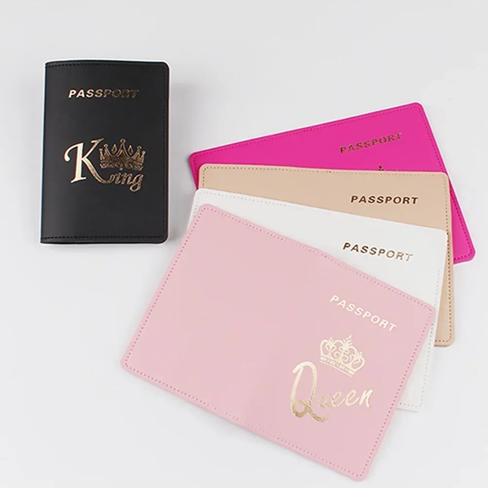 Women Travel Passport Protective Cover Multi-functional Pu Leather Air Ticket Passport Holder Clip Pass Convenient Storage Bags