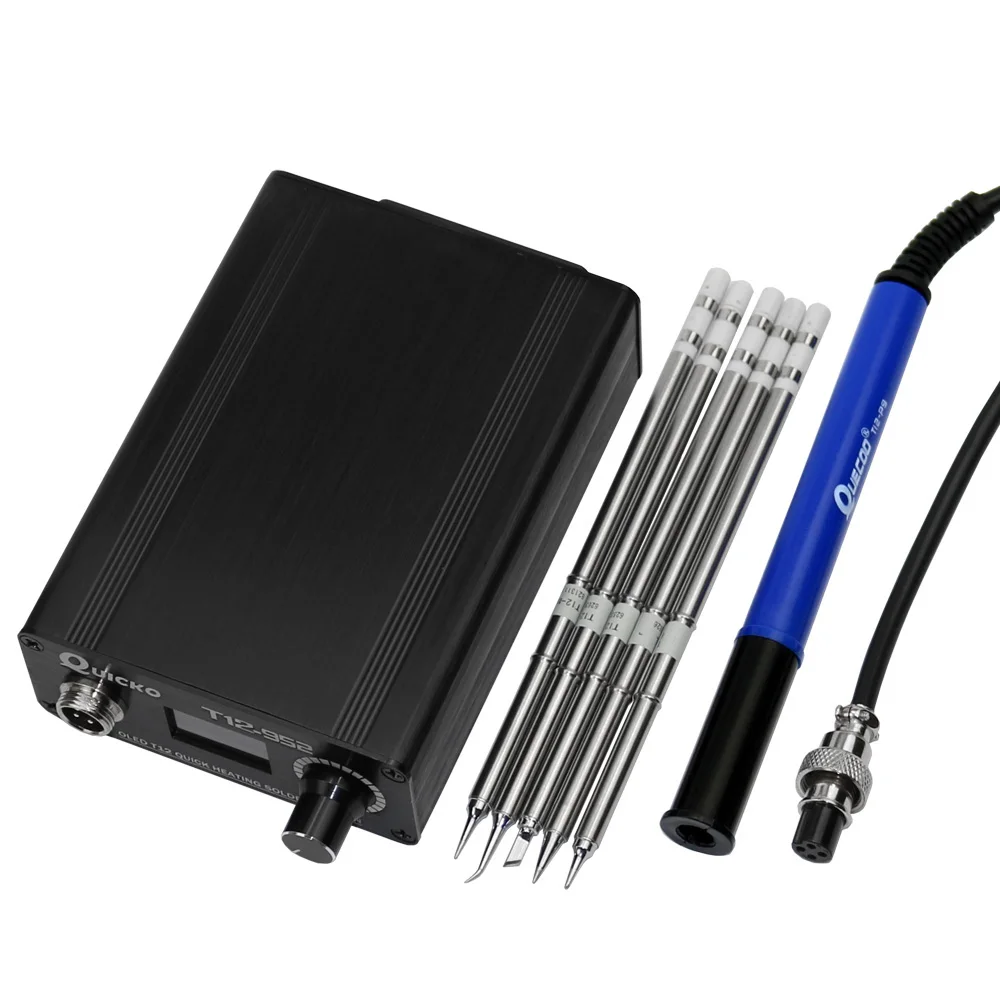 

Quick Heating T12-952 Soldering Station Electronic Welding Iron SC OLED Digital Soldering Iron with P9 M8 Handle