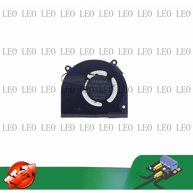 

SS Laptop CPU Cooling Fan EG50040S1-CX80 -S9A DC5V 2.50W 4-Pin 13N1-J1P0A01
