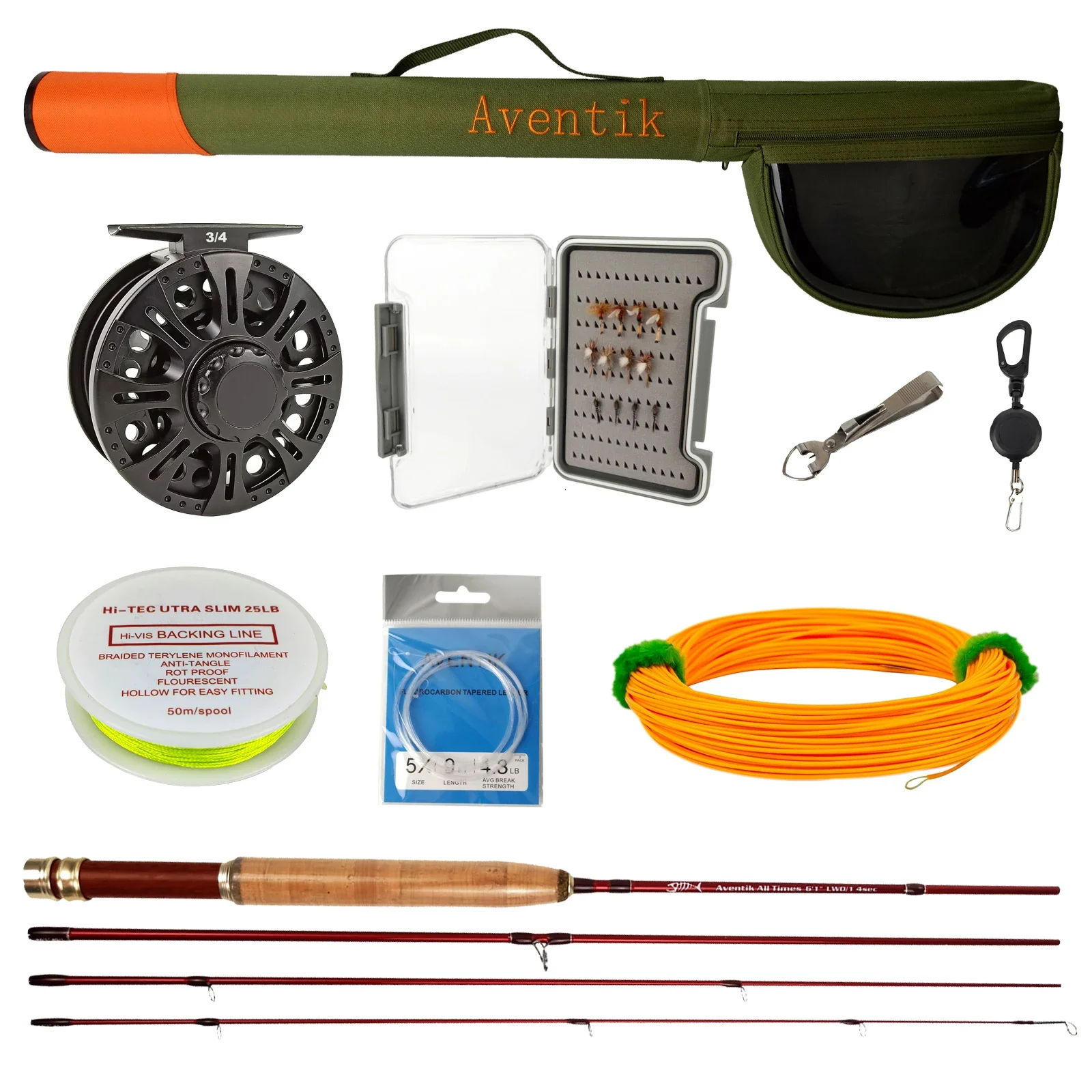 Quality customize fly fishing rod and reel seat combo on sale (B02)