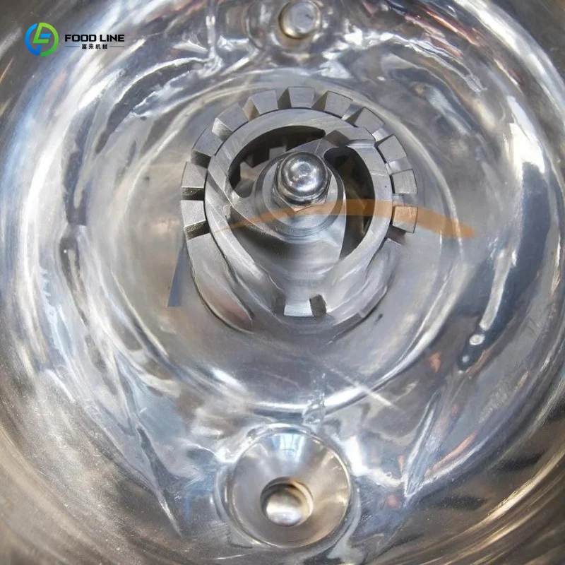 Sanitary Easy-to-Clean Industrial Vacuum Homogenizer Mixer For Facial Cream Hair Cream Cosmetic Manufacturing