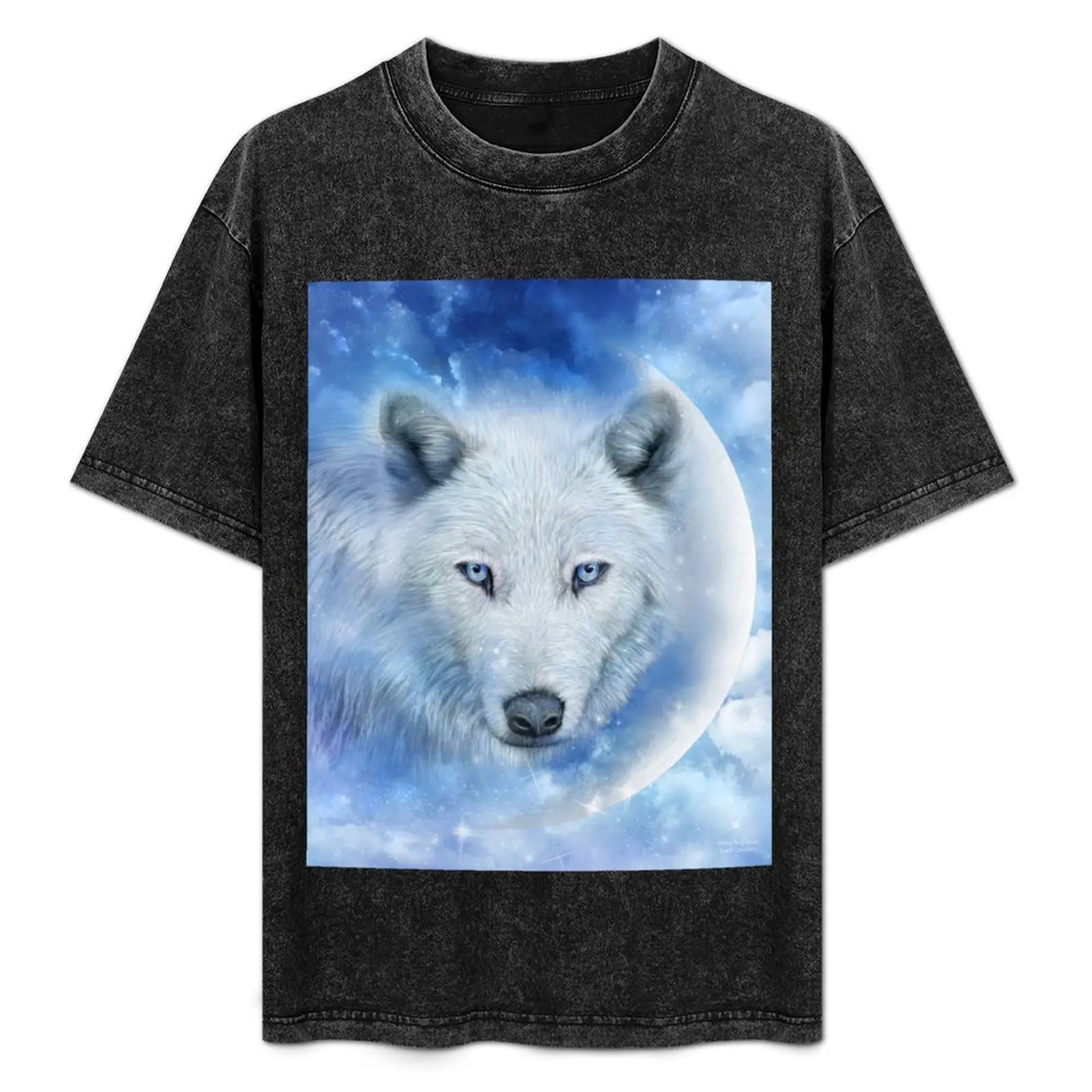 White Wolf Moon T-Shirt Fitness Quick Dry Short Sleeve Top