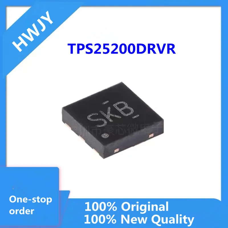 5Pcs 100% New TPS2553DRVR-1 CJZ TPS2553DRVR CHT TPS2552DRVR CHR TPS25221DRVR 1C7H TPS25200DRVR SKB DFN-6