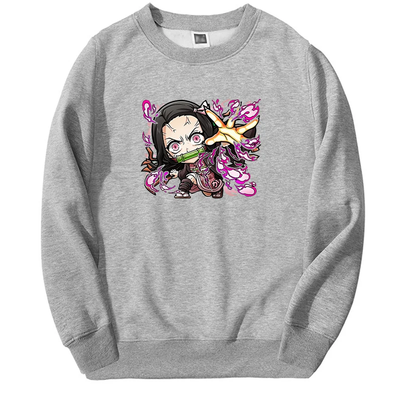 Demon Slayer Anime Hoodies Men Women Nezuko Manga Hot Anime Graphic Sweatshirt Oversize Casual Harajuku Moletom Tracksuit