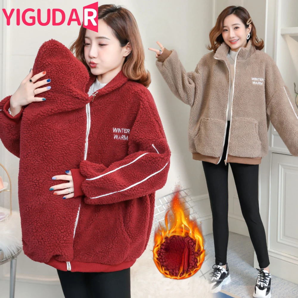 

2023 Autumn Winter Maternity Kangaroo Hoodies jacket pregnant women Clothes pregnancy Sweatshirt fashion coat long Sleeve