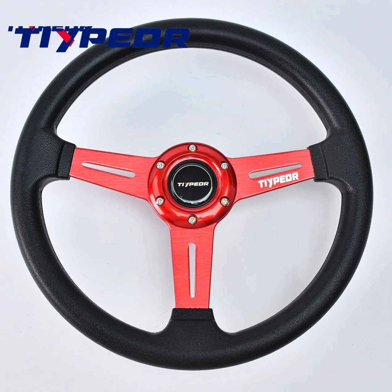 

Tiypeor classic PU 320mm Steering Wheel Racing Sports Steering Wheel with Accessories