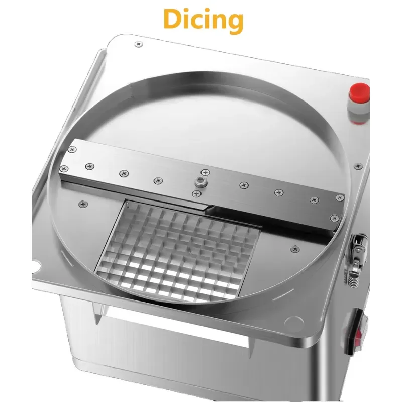Commercial Stainless Steel Electric Vegetable Cutter Multi Functional Food Processor For Potato Carrot Cucumber Onion Slicing