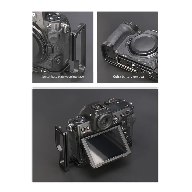 

Jlwin For Nikon Z8 Quick Release Plate Camera Tripod Vertical Handle Multi-Function Vertical Quick Release Plate L Plate Durable